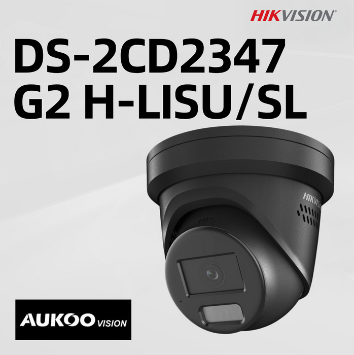 4 MP Smart Hybrid Light with ColorVu Fixed Turret Network Camera DS-2CD2347G2H-LISU/SL