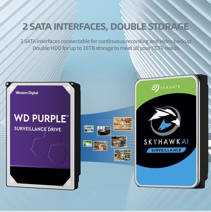 8 Channel AcuAlarm NVR (80/256Mbps 8PoE) NR32P8-8/4S - Aukoo Vision