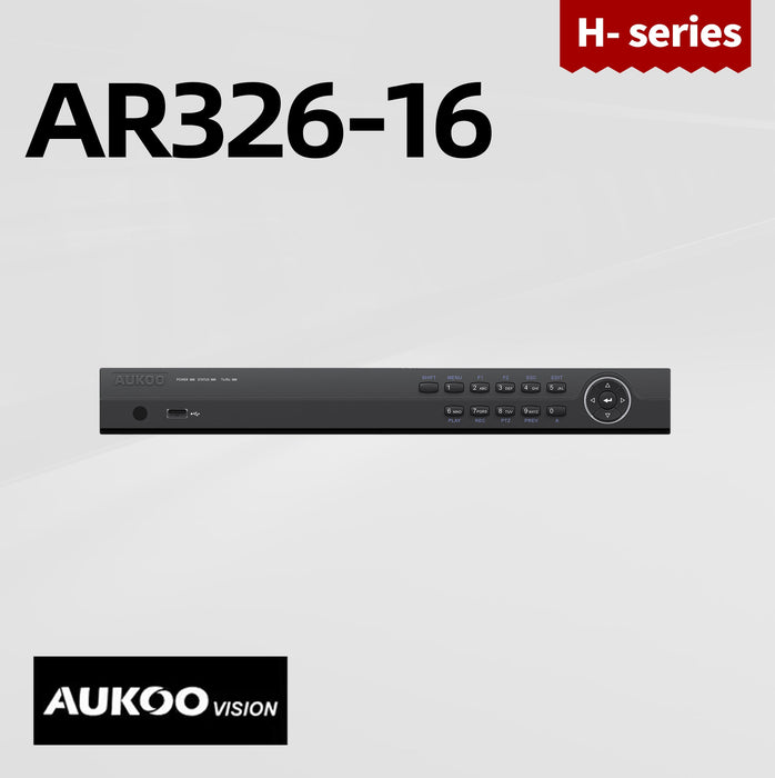 16 Channel 128Mbps DVR for 5MP TVI Camera AR326-16 - Aukoo Vision