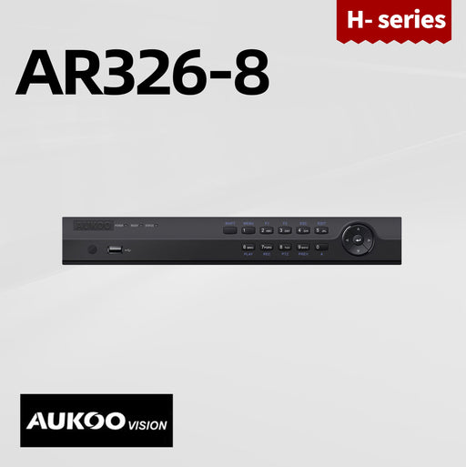 8 Channel DVR for 5MP TVI (128Mbps) AR326-8 - Aukoo Vision