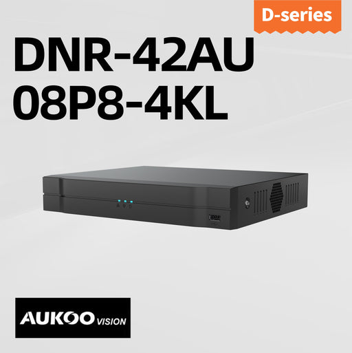 8 Channel Lite AI 8PoE DNR-42AU-08/P8-4KL - Aukoo Vision