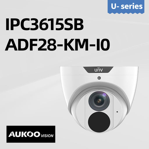 5MP LightHunter Network IR Fixed Dome IPC3615SB-ADF28KM-I0 - Aukoo Vision