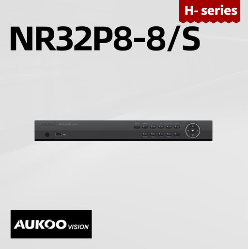 8 Channel AcuAlarm NVR (80/256Mbps 8PoE) NR32P8-8/4S - Aukoo Vision