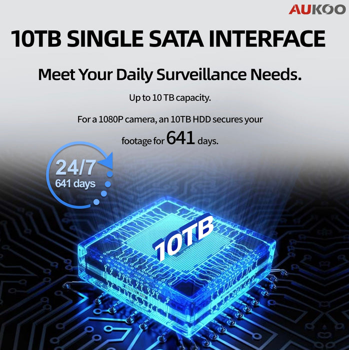 8 Channel DVR for 2MP TVI Camera (72Mbps) AR324-8 - Aukoo Vision