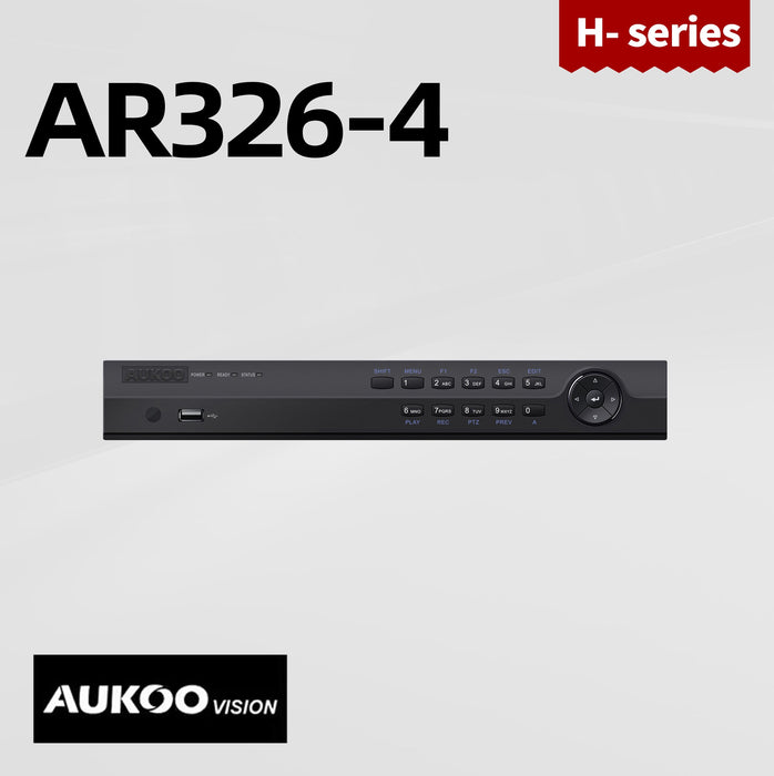 4 Channel 96Mbps DVR for 5MP Camera AR326-4 - Aukoo Vision