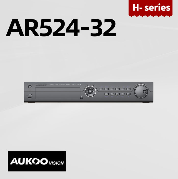 32 Channel 160/128Mbps DVR for 2MP TVI Camera AR524-32 - Aukoo Vision