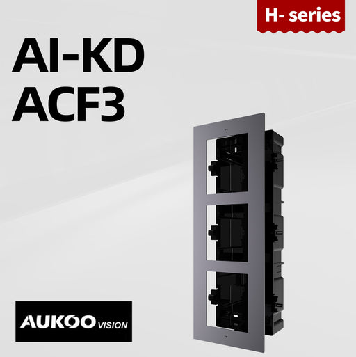 Video Intercom 3 Module Flush Mounting Accessory DS-KD-ACF3/Plastic - Aukoo Vision