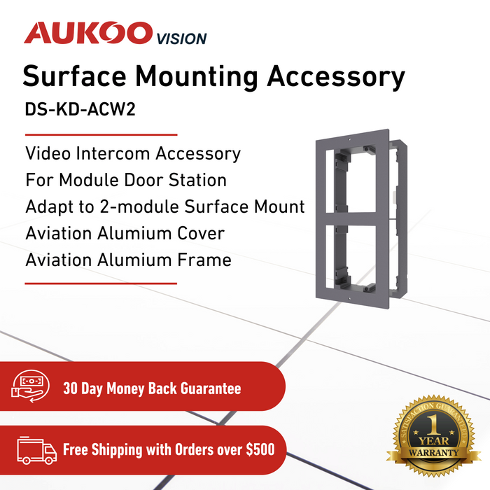 Video Intercom 2 Module Surface Mounting Accessory DS-KD-ACW2 - Aukoo Vision