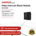 Video Intercom Blank Module DS-KD-BK - Aukoo Vision