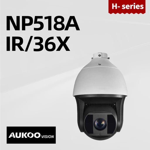 8MP 4K 8-inch 36X Speed Dome Network PTZ Camera NP518A-IR/36X - Aukoo Vision