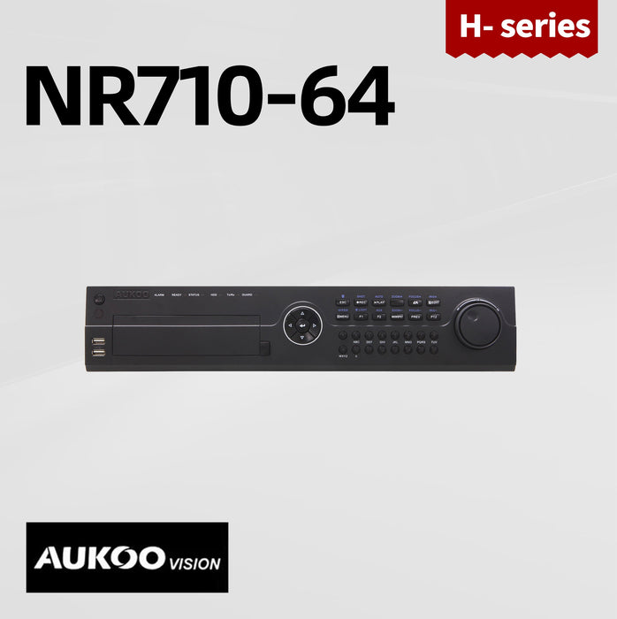 64 Channel 2LAN NVR (320/256Mbps) NR710-64 - Aukoo Vision