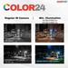 2MP Color24 TVI Turret Camera AC344-FD/F - Aukoo Vision
